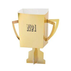 NWT - Gold Trophy Treat Paper Cups – with Black No1 embossed